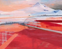 Kunstdruk Stefan Gibson - Berg 98x98cm