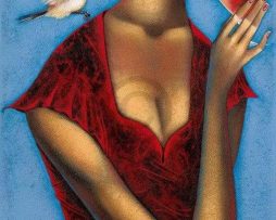 Kunstdruk Ira Tsantekidou - Rose d'Anjou 2 50x100cm
