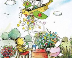 Kunstdruk Janosch - Blumenregen 48x58cm