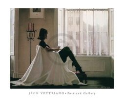 Kunstdruk Jack Vettriano - In Thoughts of You 80x60cm