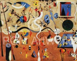 Kunstdruk Joan Miro - Il carnevale d'Arlecchino 80x60cm