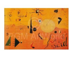 Kunstdruk Joan Miro - Paysage Catalan 80x60cm
