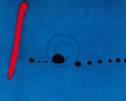 Kunstdruk Joan Miro - Bleu II 100x70cm