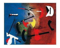 Kunstdruk Joan Miro - Peinture 80x60cm