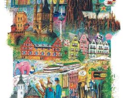 Kunstdruk Klaus D. Schiemann - Köln 60x80cm