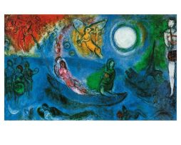 Kunstdruk Marc Chagall - Il concerto, 1957 80x60cm