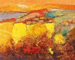 Kunstdruk Madjid - Rapsfeld 90x70cm
