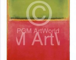 Kunstdruk Mark Rothko - Green Red on Orange 96x58cm