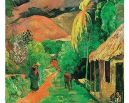 Kunstdruk Paul Gauguin - Chemin a papeete 50x70cm