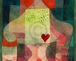 Kunstdruk Paul Klee - Herzdame 60x80cm