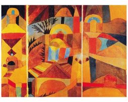 Kunstdruk Paul Klee - Il giardino del tempio 80x60cm