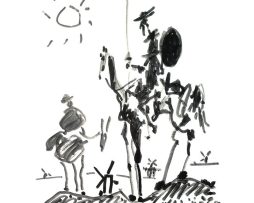 Kunstdruk Pablo Picasso - Don Quixote 60x80cm