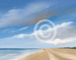 Kunstdruk Hans Paus - Along the Sea I 100x50cm