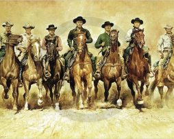 Kunstdruk Renato Casaro - The magnificent Seven 100x61cm