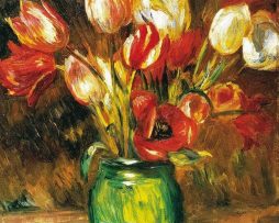 Kunstdruk Auguste Renoir - Tulips in a Vase 60x80cm