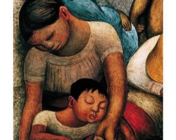 Kunstdruk Diego Rivera - La Noche de Los Pobres 60x80cm