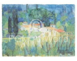 Kunstdruk Ralf Westphal - Mittagshitze in der Toscana 80x60cm
