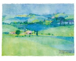 Kunstdruk Ralf Westphal - Abbazia di Monte Oliveto, Toskana 80x60cm