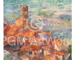 Kunstdruk Ralf Westphal - Cortona, Umbrien 50x70cm