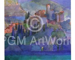 Kunstdruk Ralf Westphal - Pietrabuona, Toskana 50x70cm