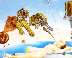 Kunstdruk Salvador Dali - Une seconde avant l'eveil 60x80cm