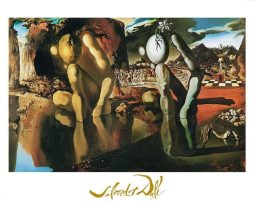 Kunstdruk Salvador Dali - La metamorfosi di narciso 80x60cm