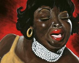 Kunstdruk Sandra Knuyt - Mama's Blues 100x70cm