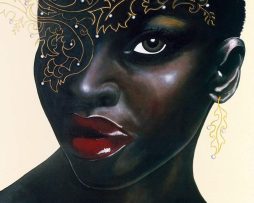 Kunstdruk Sandra Knuyt - Ebony 70x70cm