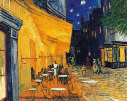 Kunstdruk Vincent Van Gogh - Café-Terrasse am Abend 70x90cm