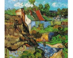 Kunstdruk Vincent Van Gogh - Houses at Auvers 60x80cm