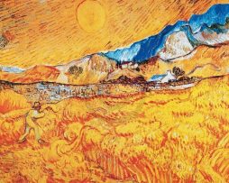 Kunstdruk Vincent Van Gogh - La mietitura 100x70cm