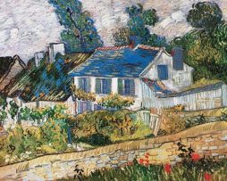 Kunstdruk Vincent Van Gogh - Case ad Auvers 80x60cm