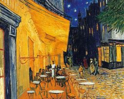 Kunstdruk Vincent Van Gogh - Café-Terrasse am Abend 21x29.7cm
