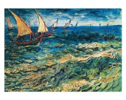 Kunstdruk Vincent Van Gogh - Seascape at Saintes-Maries 80x60cm