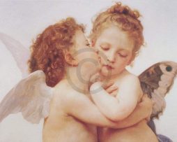 Kunstdruk William Bouguereau - The first Kiss 80x60cm