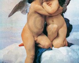 Kunstdruk William Bouguereau - First Kiss 50x70cm
