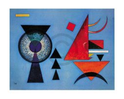 Kunstdruk Wassily Kandinsky - Weiches Hart 80x60cm