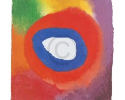 Kunstdruk Wassily Kandinsky - Colour studies with technical 40x50cm
