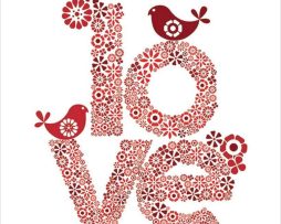 Kunstdruk Valentina Ramos - Red Love 40x50cm