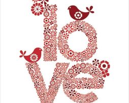 Kunstdruk Valentina Ramos - Red Love 30x40cm